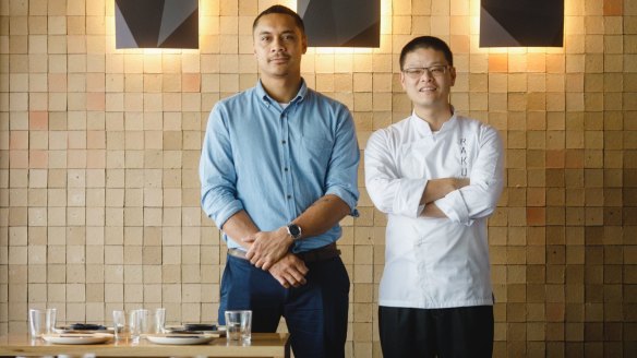 General manager Marcellus Heleta and chef Hao San from Raku.