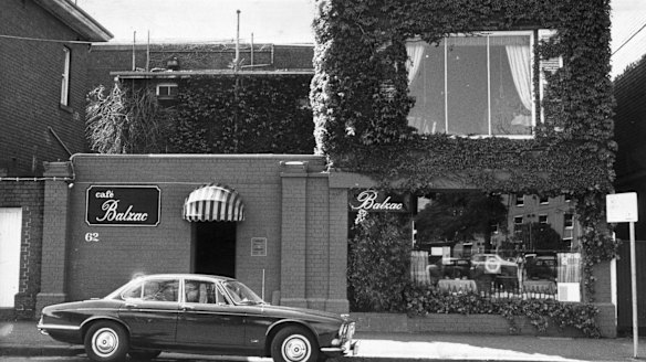 Cafe Balzac in 1979.