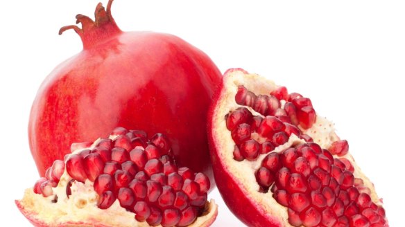 Top colour: Imported pomegranates are available now. 