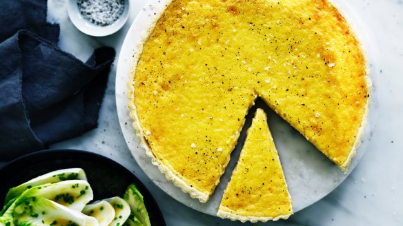 So Frency, so quiche: Andrew McConnell's comte tart.