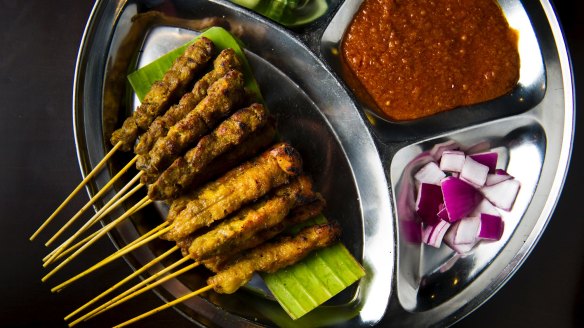 Chicken satay.