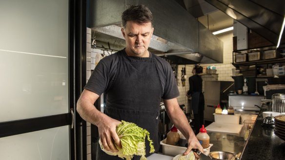 Nick Smith at Rising Sun Workshop, Newtown, has been left with no choice but to make menu changes due to the current fresh produce shortage.