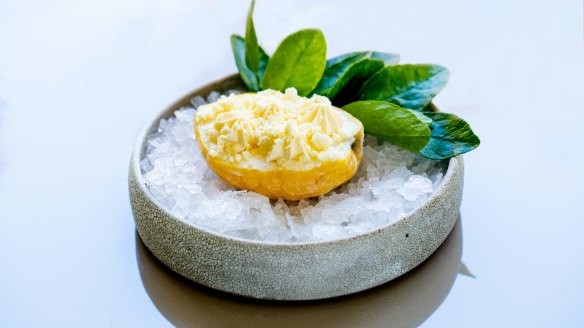 Citron fruit, yuzu, salted milk.