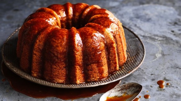 Helen Goh's next-level banana cake with coffee caramel.