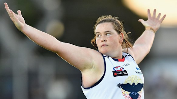 Sarah Perkins of the Crows.