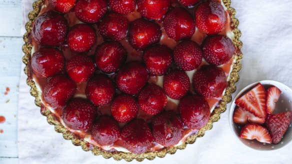 Treat this cheesecake as a blank canvas for nearly any seasonal fruit.