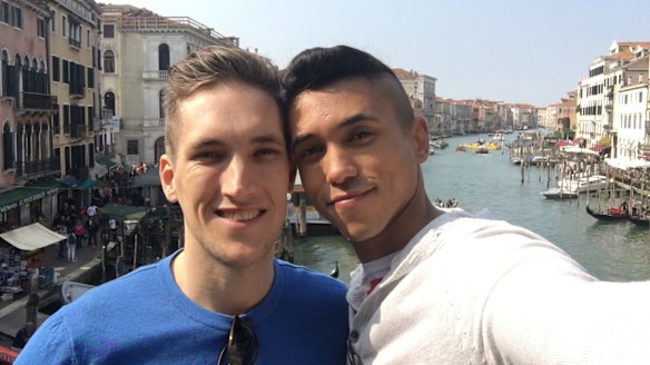 "Nothing comes above my relationship with Miguel": Rob Nay, left, with his partner Miguel Luciano.