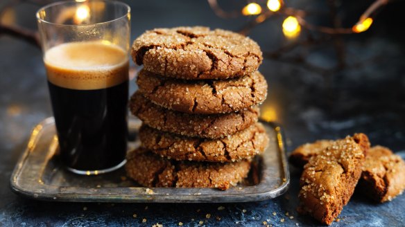 Dan Lepard's spicy chestnut ginger Christmas biscuits.