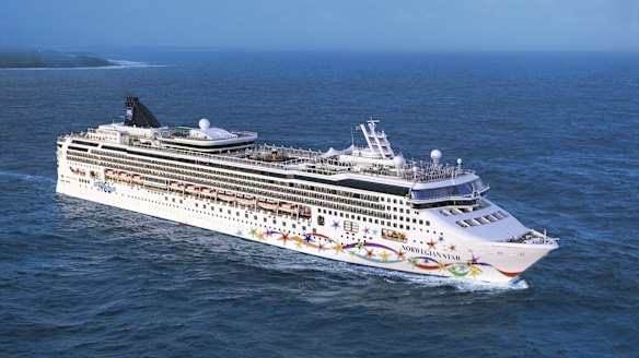 The Norwegian Star was adrift off the Victorian coast on Friday.