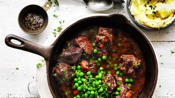 Neil Perry's red wine braised beef brisket recipe.