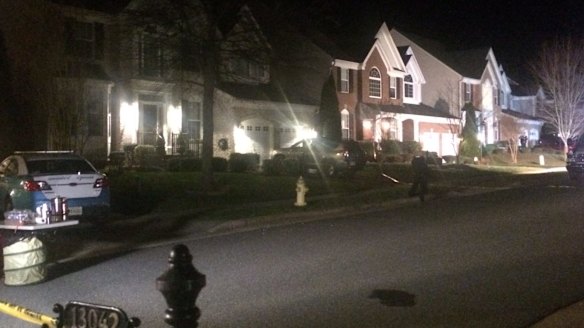 The house where three Prince William County police officers were shot responding to a domestic violence call.