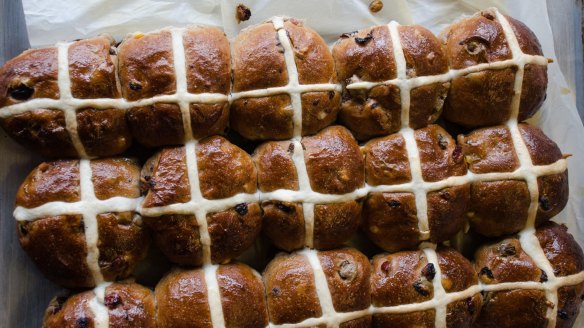 Brickfields' citrus and apricot mix adds to incredibly fruit-dense buns.