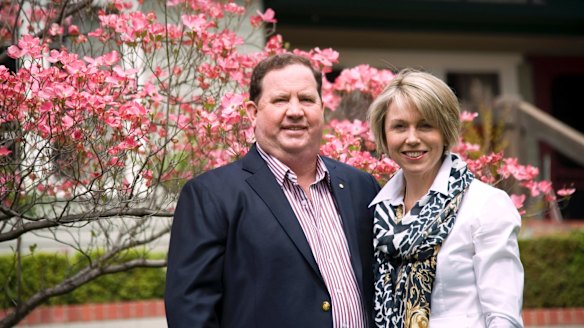 Well-known Canberra couple Richard and Debbie Rolfe, the parents of Officer Zach Rolfe. "We're obviously incredibly proud of him,'' Mr Rolfe said.