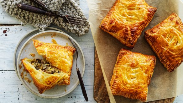 You won't miss the meat in these mushroom hand pies.