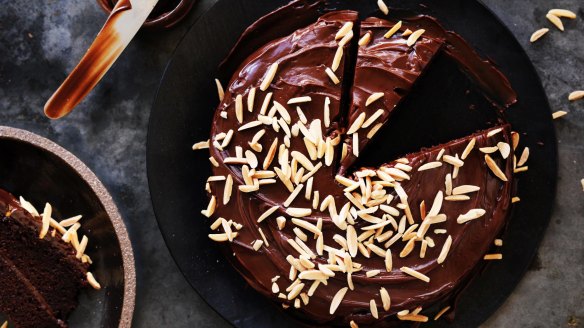 Simple Chocolate and Almond Cake.