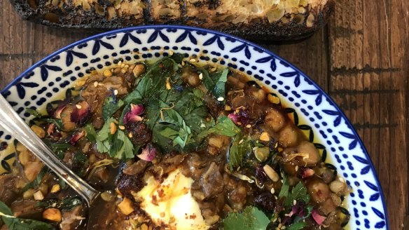 Lamb harira soup at Roxy's in Double Bay.