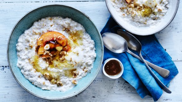 Scatter leftover stonefruit and berries over bircher muesli or yoghurt and honey.