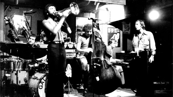 Jazz group Galapagos Duck playing at The Basement in 1978.