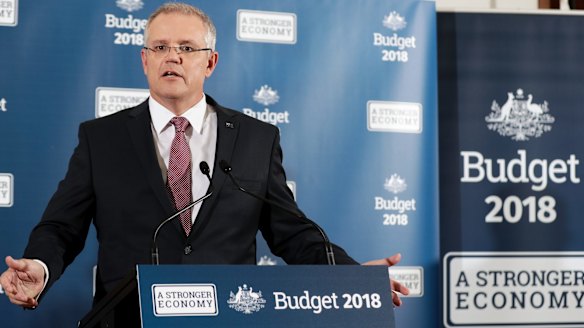 Treasurer Scott Morrison declared Australia had reached a "turning point on debt".