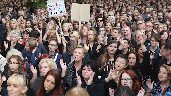 Women across Poland are holding a general strike to protest the country ...
