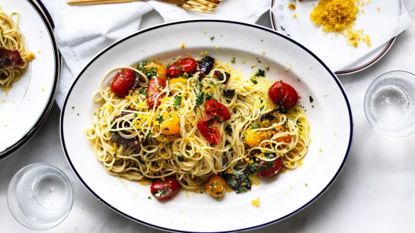 Spaghetti with bottarga (pictured top right). Try Neil Perry's 