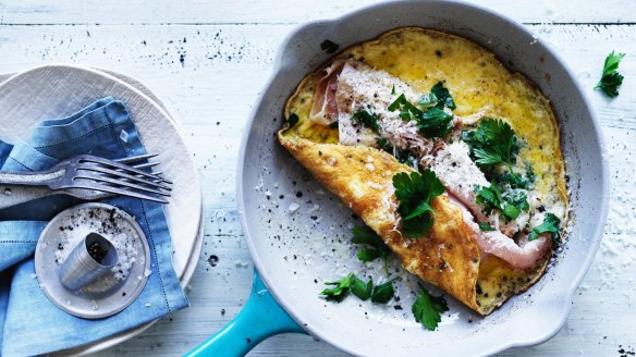 Good eggs, good butter, a good pan, a little salt and pepper and a warm plate are essential for a good omelette.