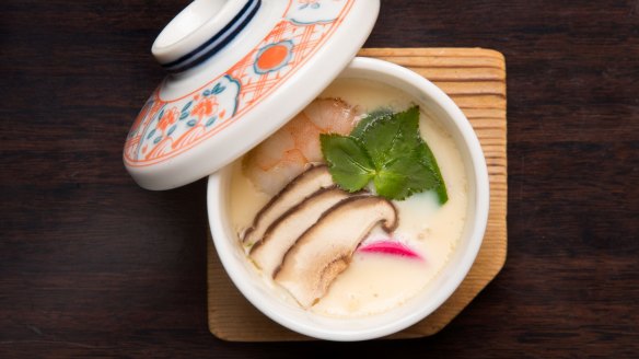 Chawan mushi, a steamed egg custard, is textbook. 