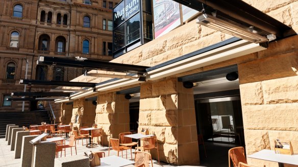 The venue in the Museum of Sydney forecourt.