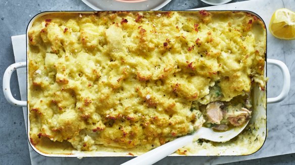 Adam Liaw's fisherman's pie.