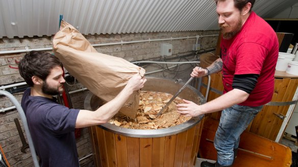 The Toast Ale team brews beer from discarded bread.