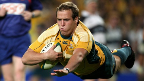 Stephen Larkham makes rugby comeback alongside Victoria Cross winner