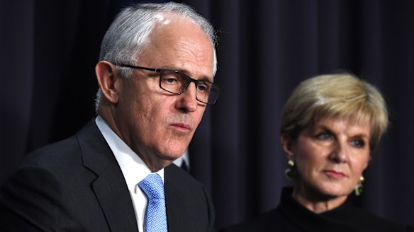 In a speech in Singapore on March 13, Foreign Minister Julie Bishop fundamentally contradicted Prime Minister Malcolm Turnbull's world view.