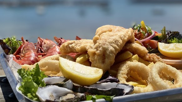 Apollo Bay Fishermen's Co-op has introduced a new platter that includes freshly caught seafood. 