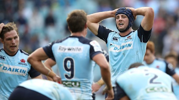 Tough times: It has been a difficult season for Dean Mumm and the Waratahs.