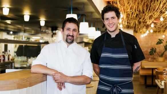 Chefs Ayhan Erkoc (left) and Federico Perez Lopez bring their Turkish and Colombian roots to the menu.