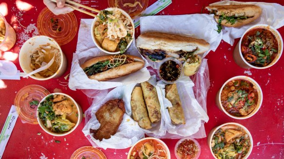 A laksa taste test at Parap Village Markets in Darwin.