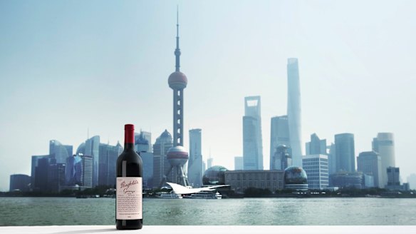 Penfolds Grange on The Bund, Shanghai, China, in 2011