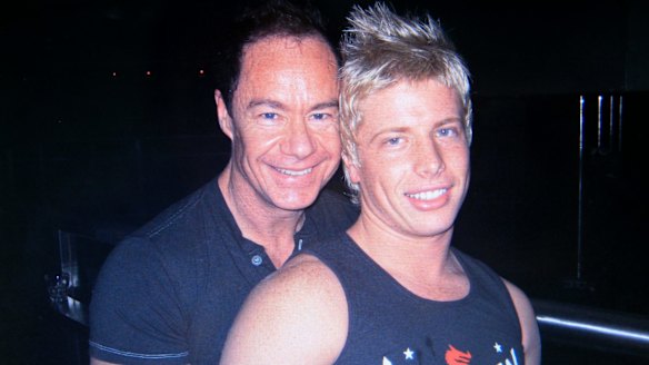 Michael Atkins and Matthew Leveson before Matthew's disappearance in 2007.