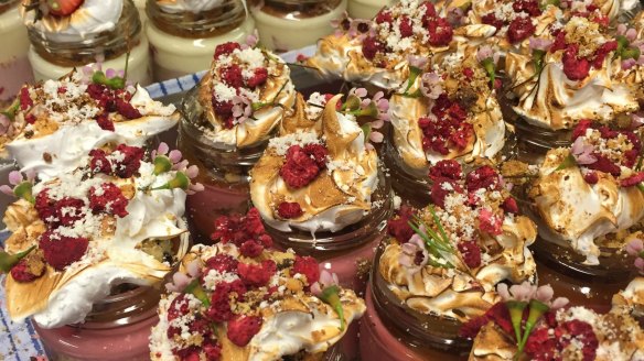 The jar cakes that Andy Bowdy Pastry sold at Flour Market earlier this year.