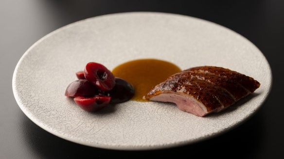 Go-to dish: Aylesbury-Pekin duck, cherry and soy.