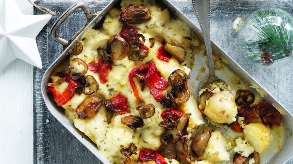 Serve this mascarpone potato gratin piping hot or warm.