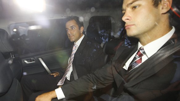 George Mimis with Brett Stewart in 2009.