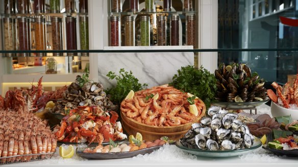 Conservatory at Crown is doing seafood buffets at lunch and dinner on Christmas Day, as well as a breakfast spread in the morning.