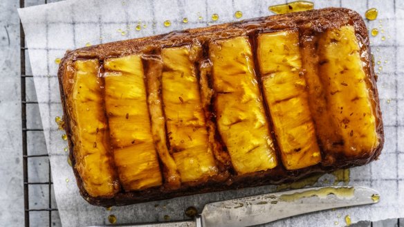 A new take on pineapple upside-down cake.