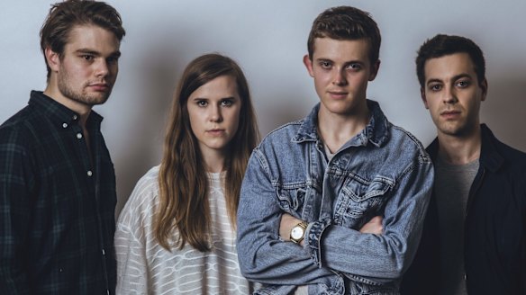 Cub Sport - Tim Nelson (lead vocals, keyboards), Zoe Davis (bass, vocals), Sam Netterfield (keyboards, vocals) and Dan Puusaari (drums).