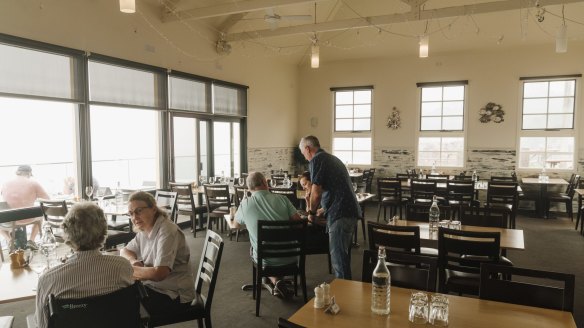 Although the bushfires didn't reach Merimbula, its businesses, such as Merimbula Wharf Aquarium and Restaurant, have missed out on their regular summer holiday trade.