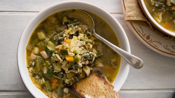 Soups made with a bone broth base have been shown to help slow the migration of infected cells around the body.