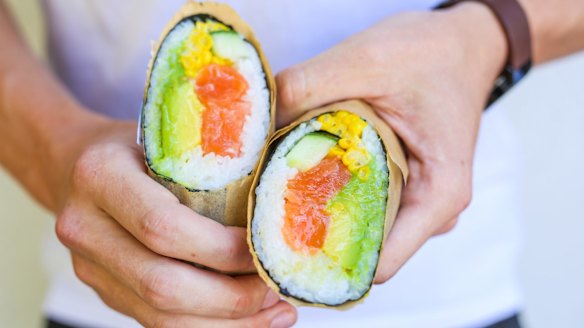 Suki's sushi burrito.