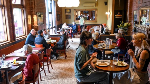 Inside the very old, and kind of new, Royal Oak Hotel.