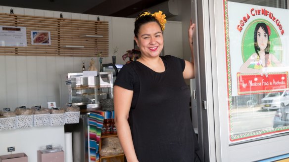 Rosa Cienfuegos at her Tamaleria and Mexican Deli in Dulwich Hill, Sydney.